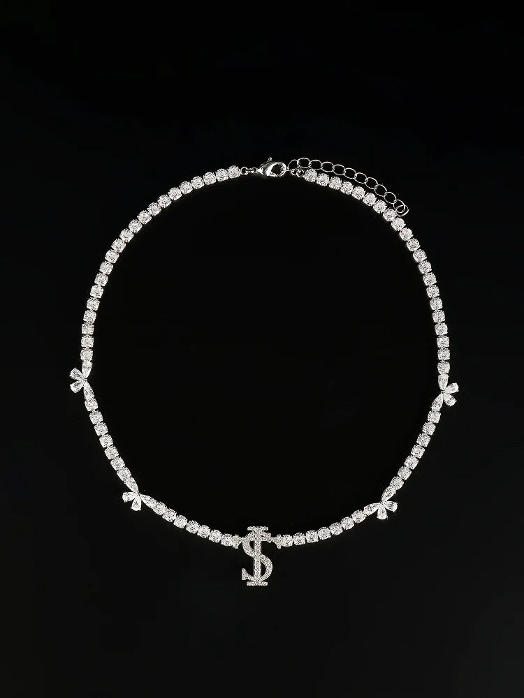 Small Town Kid Butterfly Zirconia Full Diamond Chain Necklace
