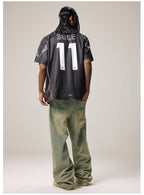 Remedy Emoalone Print Inspired Soccer Jersey Polo Shirt