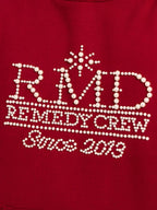 Remedy RMD Pearl Letter Embroidered Hoodie