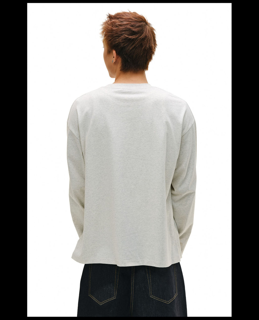 NOVACAM Vintage Playful Logo Long Sleeve Tee