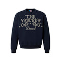YADcrew Pearl-Embellished Snake Shadow Pattern Sweatshirt