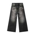 JHYQ Black Washed Lightning Burst Fade Jeans