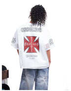 F3F Select 99 Cross Print Mesh Short Sleeve Jersey