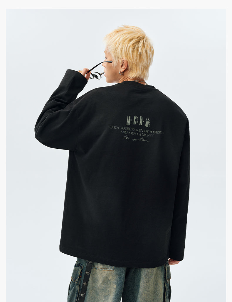 MEDM Clown Oil Painting Long Sleeve Tee
