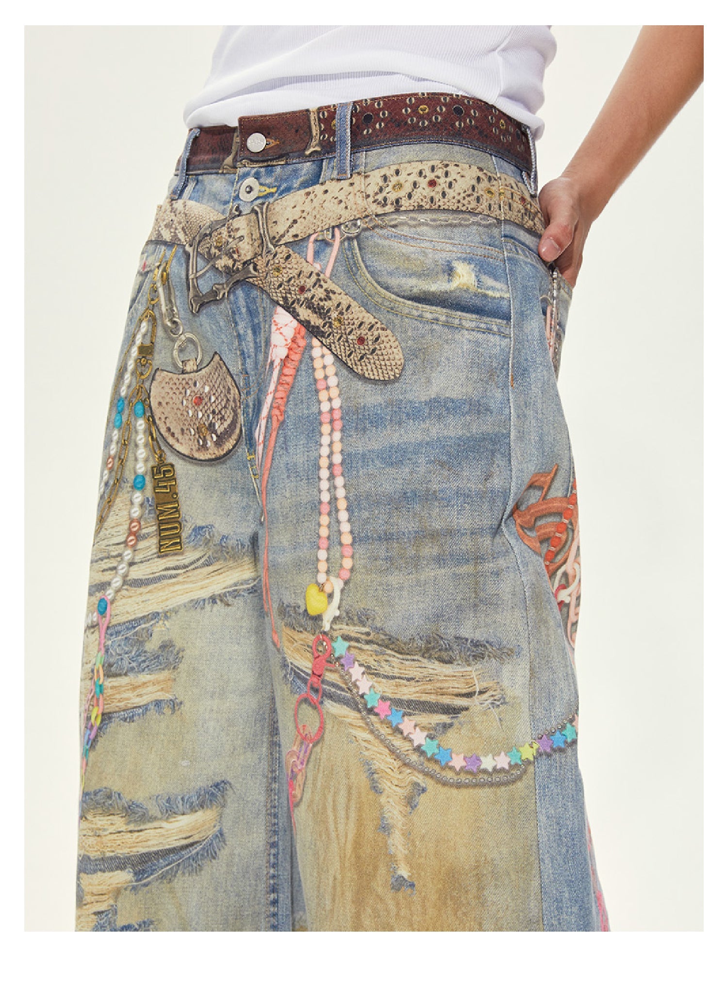 S45 3D Printed Baggy Jeans