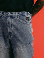 1807 Racing Structured Washed Baggy Jeans