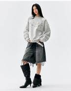 MEDM Floral Logo Embroidered Sweatshirt
