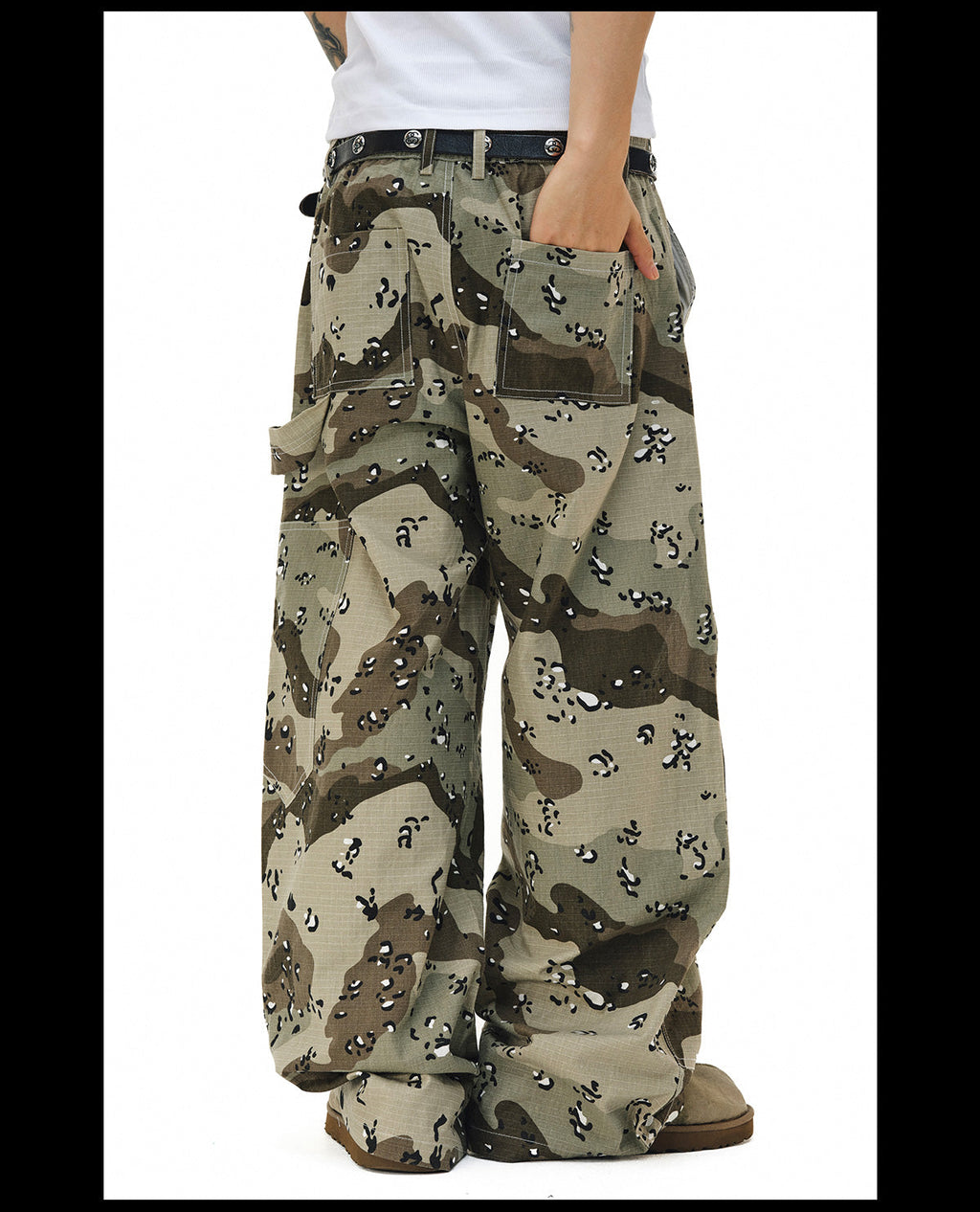 NOVACAM Desert Camouflage Double Knee Work Pants