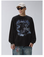 F2CE Washed Dark Print Long Sleeve Tee