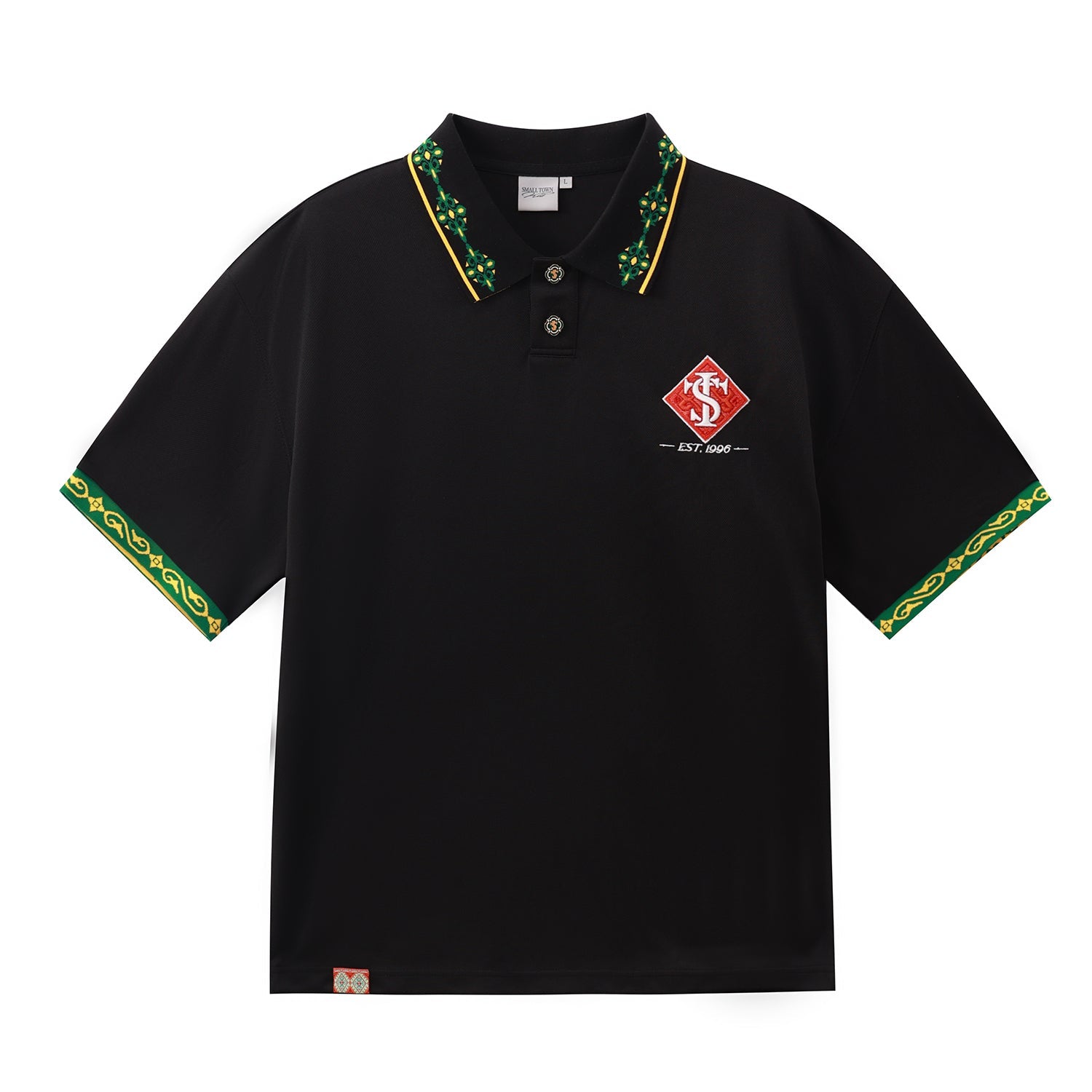 Small Town Kid Ethnic Pattern Jacquard Polo Shirt