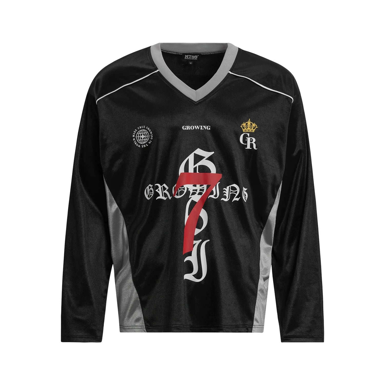 F3F Select Number 7 Crown Badge Long Sleeve Hockey Jersey