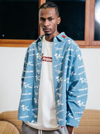 PRBLMS Car Logo Full Printed Long Sleeved Shirt