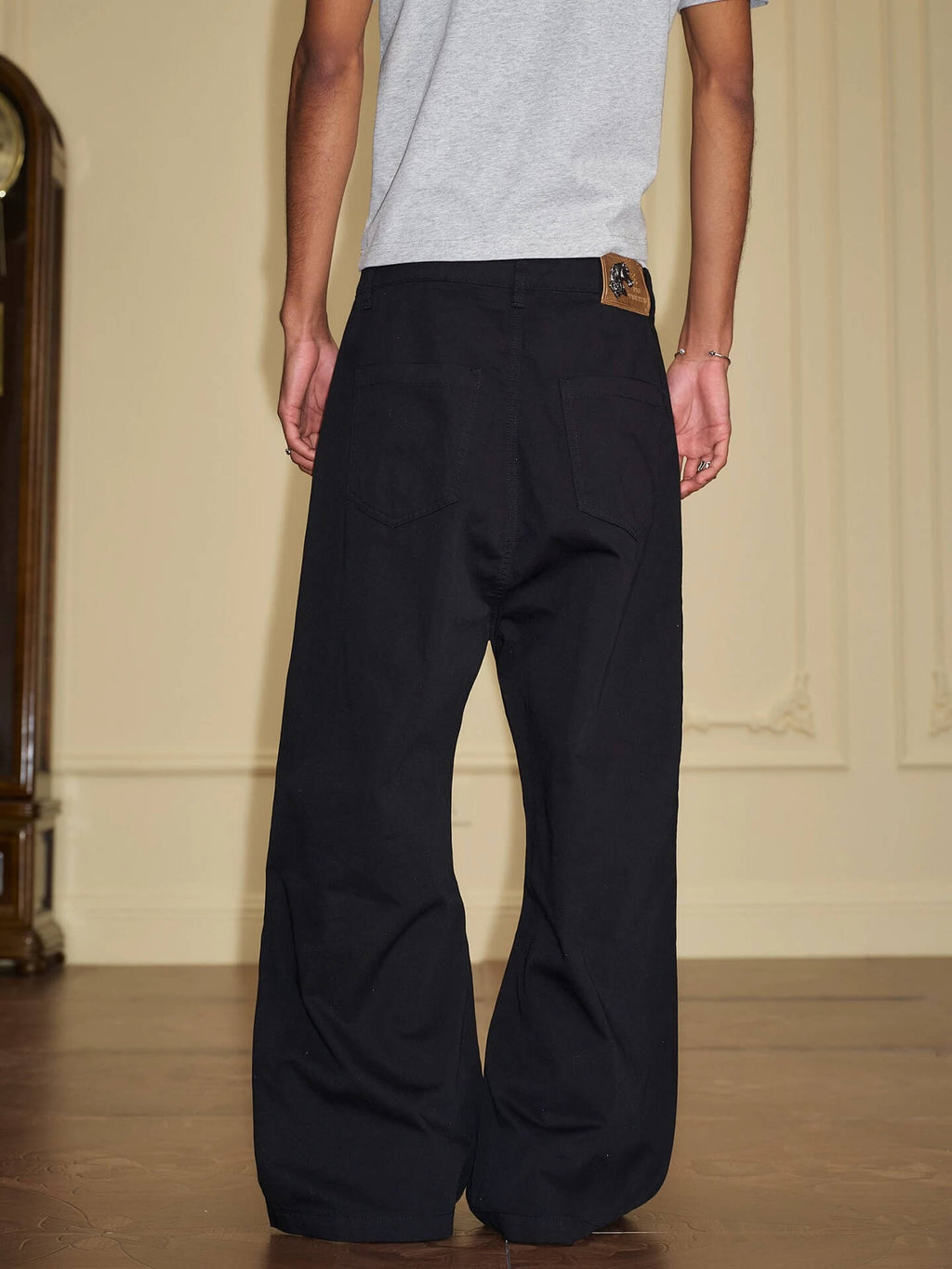 YADcrew Deconstructed Drop Crotch Loose Fit Wide Leg Work Pants