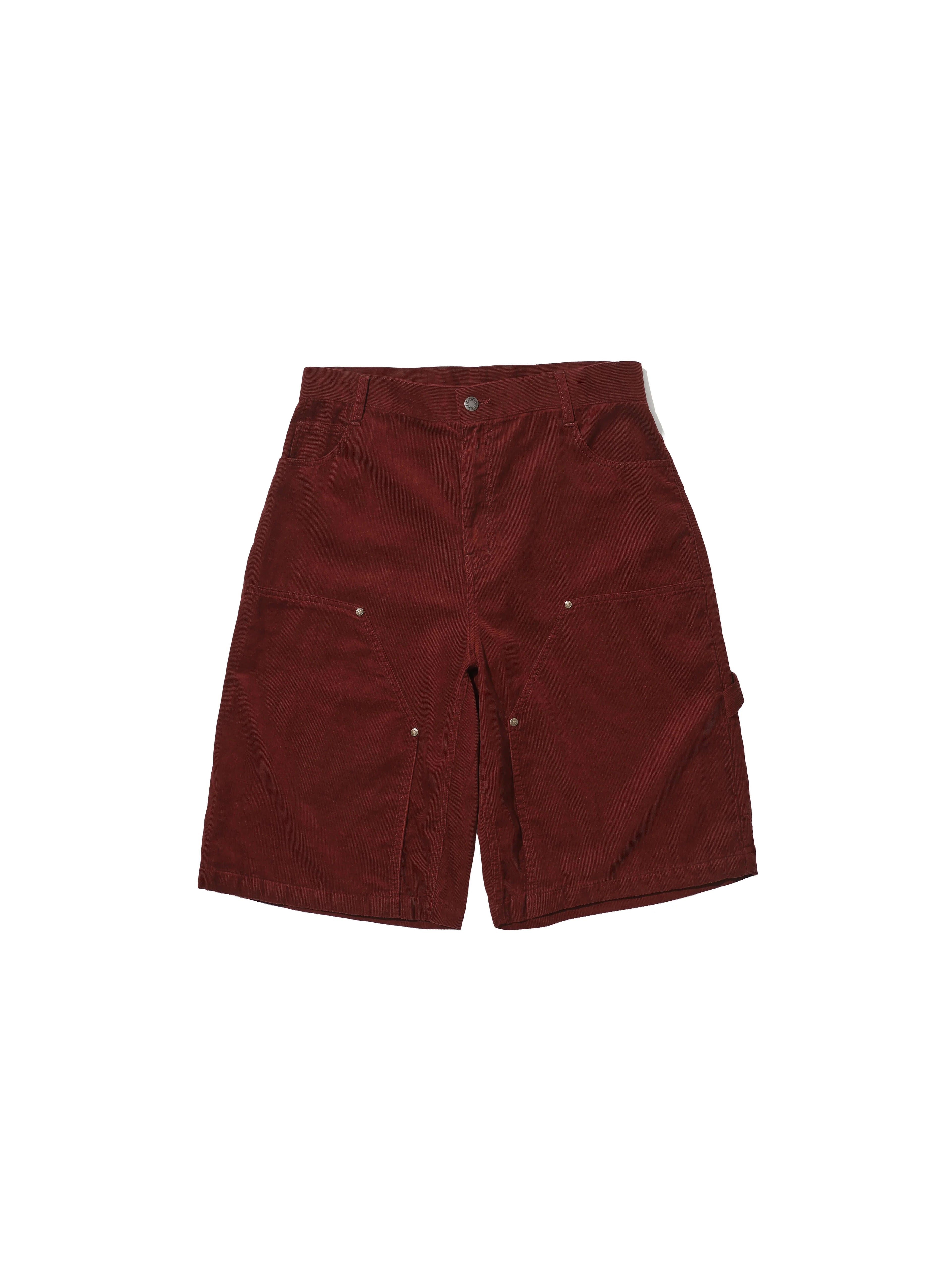 LIBERAFIT Double Knee Patch Corduroy Shorts
