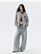 MEDM Floral Embroidered Knit Cardigan