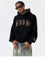 MEDM Leopard Faux Fur Layered Hoodie