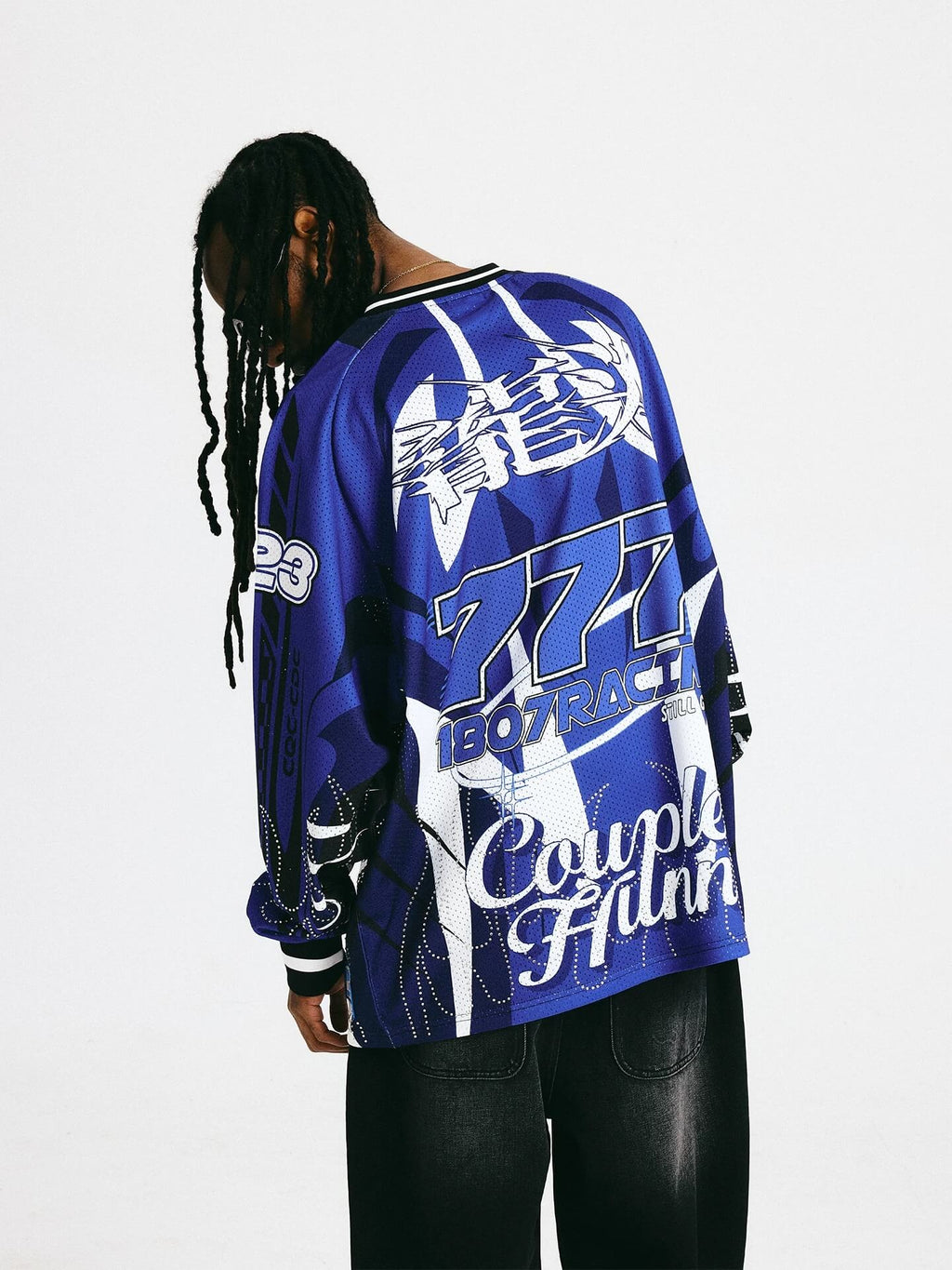 1807 × CH Dragon Head Rhinestone Hockey Jersey