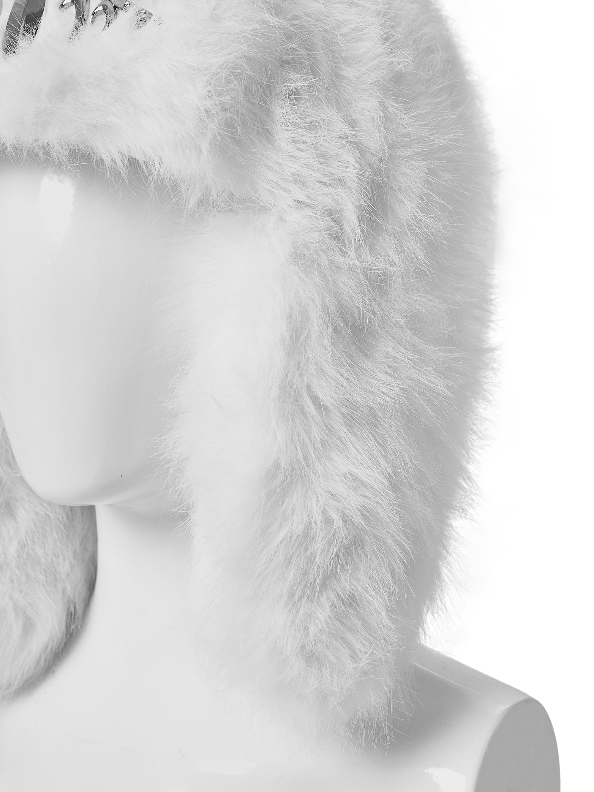 KARMANISTIC Metal Logo Fur Earflap Beanie