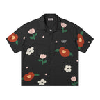 EMPTY REFERENCE Peach Flower Short Sleeve Shirt