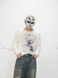 UNDERWATER Devils Kiss Vintage Print Long Sleeve Tee