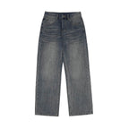 1807 Vintage Washed Basic Straight Jeans