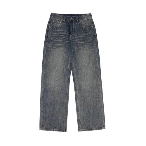1807 Vintage Washed Basic Straight Jeans