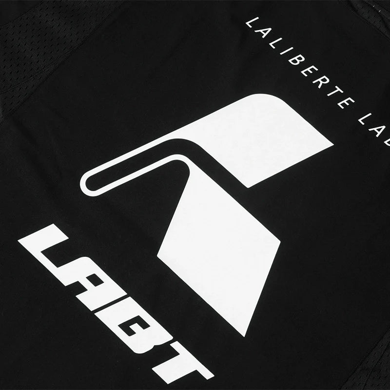 Labt Contrast Structure Mesh Sorona Long Sleeve Tee
