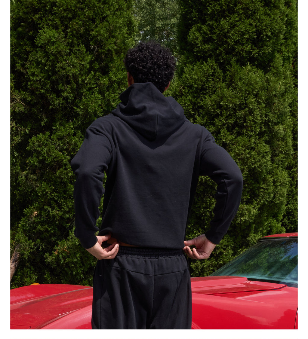 S45 Patch Embroidered Studded Logo Hoodie