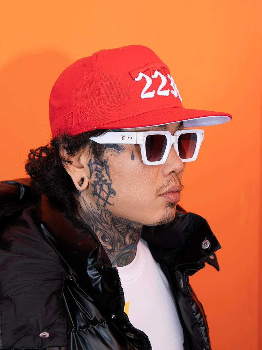 TGFCLUB 223 3D Embroidered Flat Brim Baseball Cap