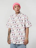 VOTE Ice Cream Girl Pattern Shirt
