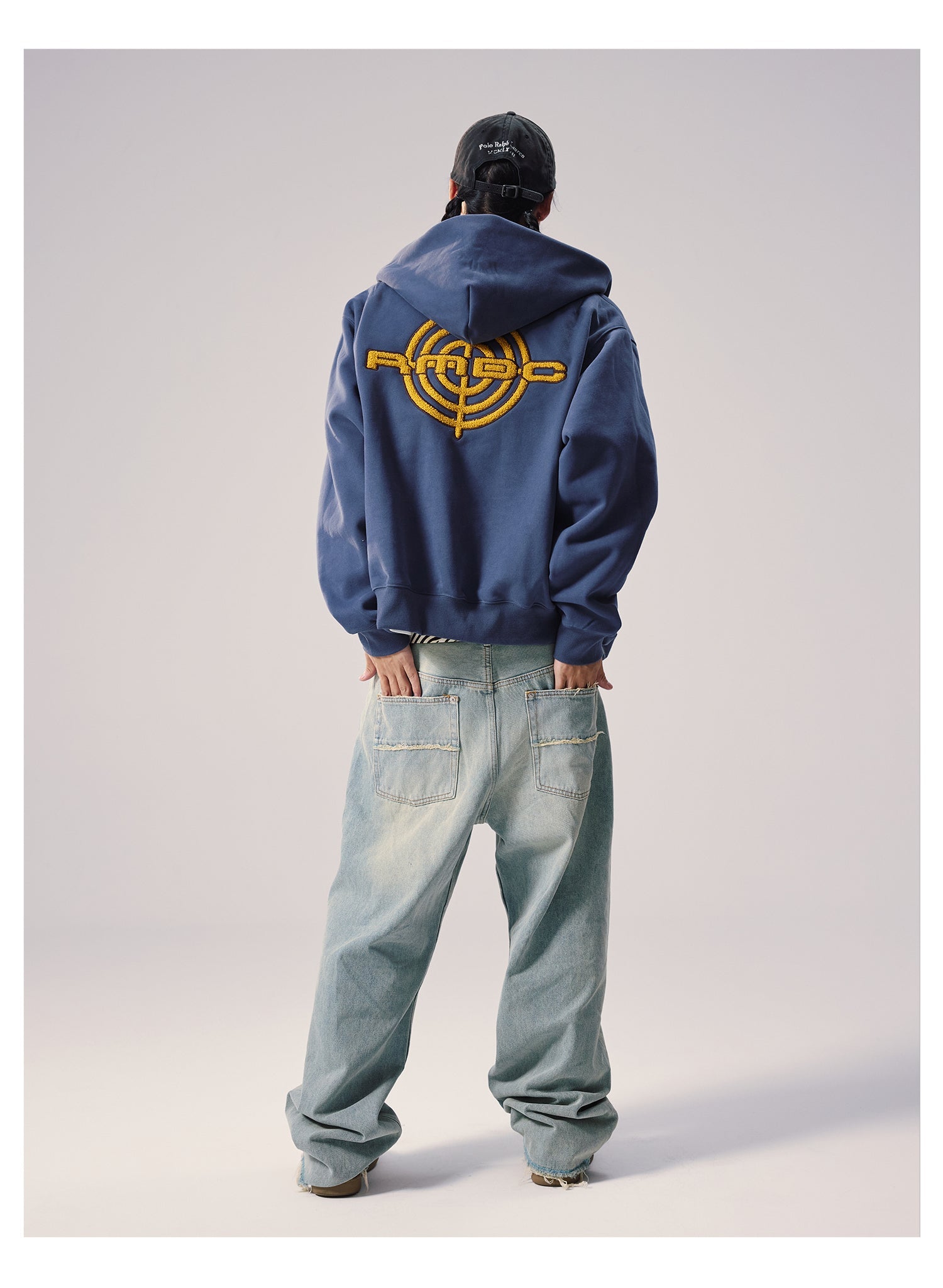 Remedy Terry Embroidery Zip Up Hoodie