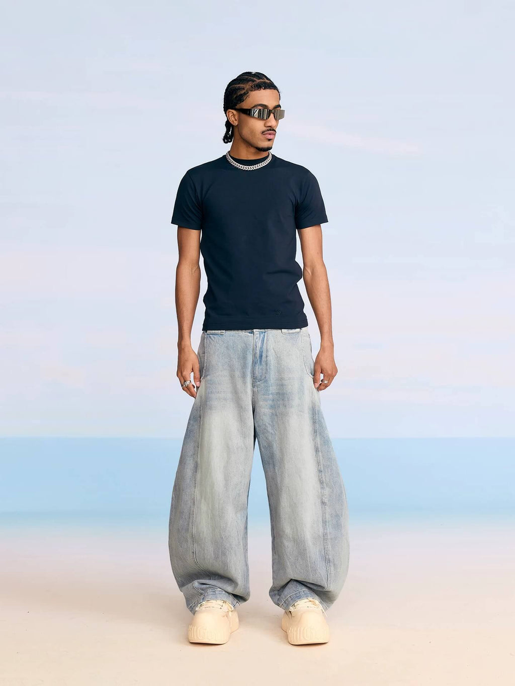 1807 Heavy Washed Machete Baggy Jeans