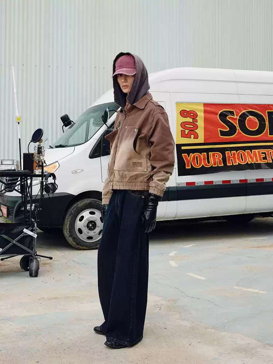 SOD Co. Aged Heavy Washed Deconstructed Carpenter Jacket