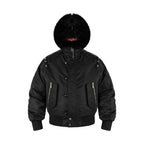 ANTIDOTE Fur Leather Studded N2B Bomber Jacket