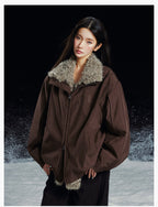MEDM Removable Fur Lining Jacket