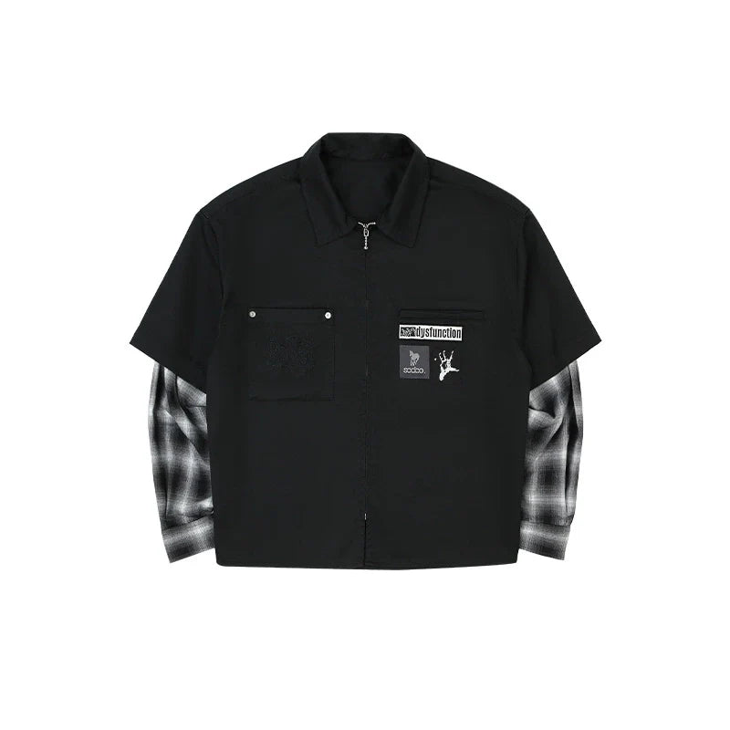 SOD Co. Patched Layered Work Shirt