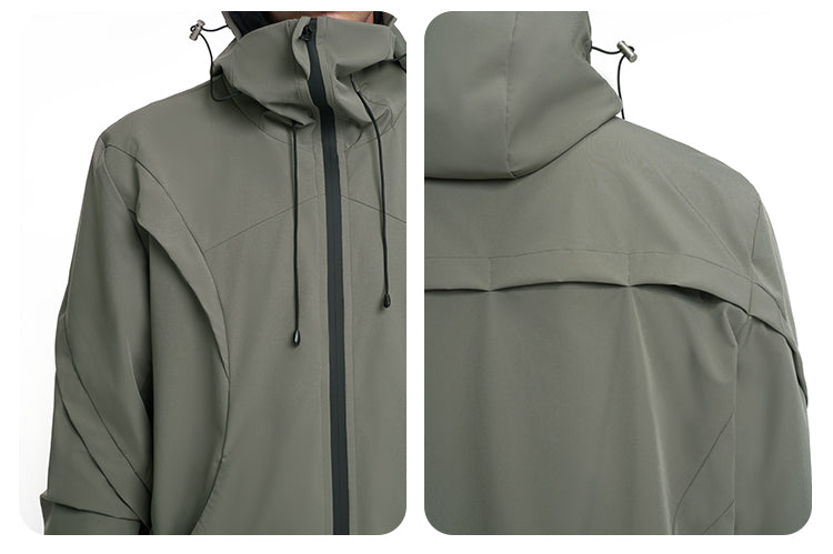 F3F Select Functional Drawstring Hooded Technical Jacket