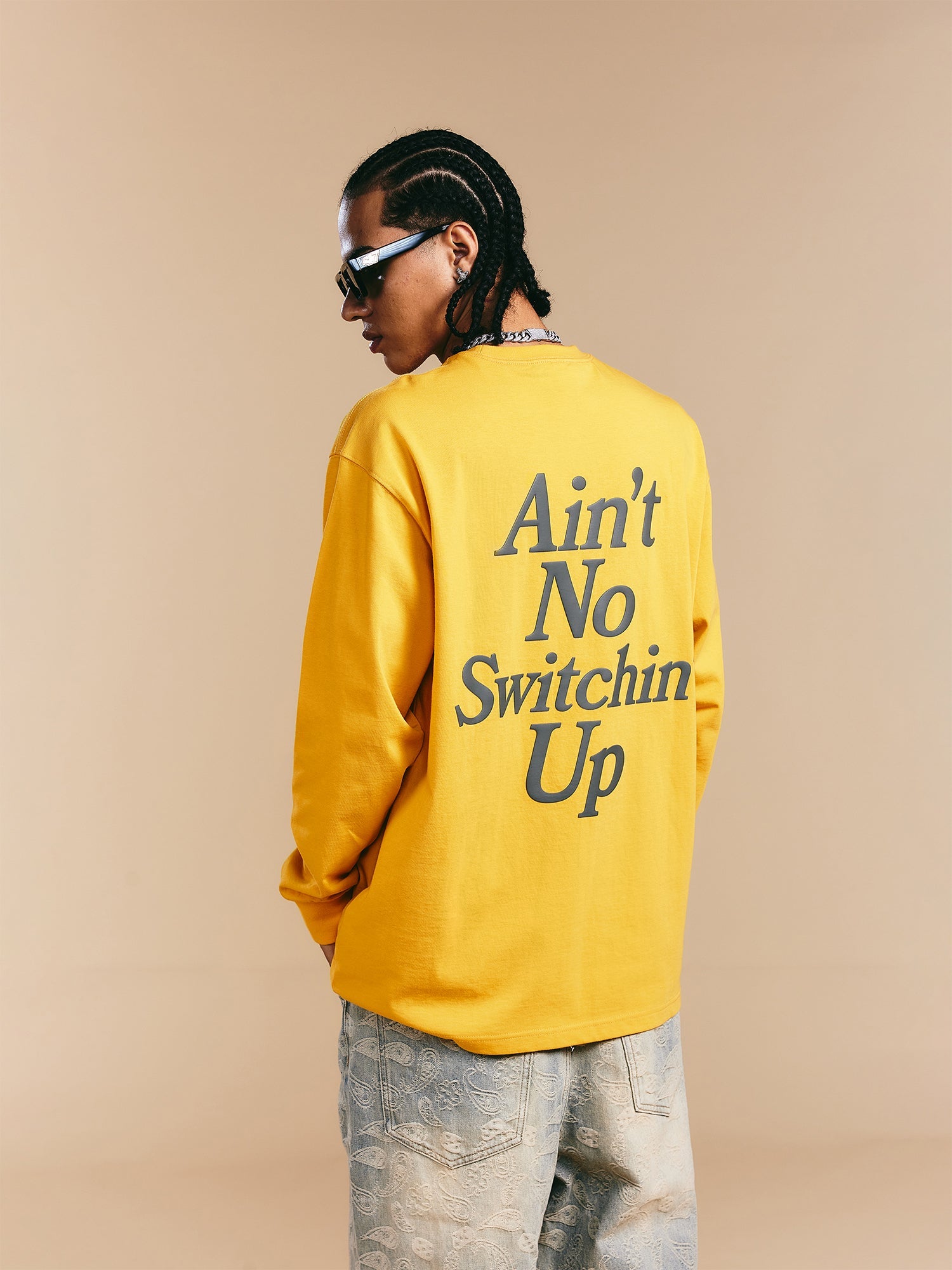 1807 Still Going Foam Print Long Sleeve Tee