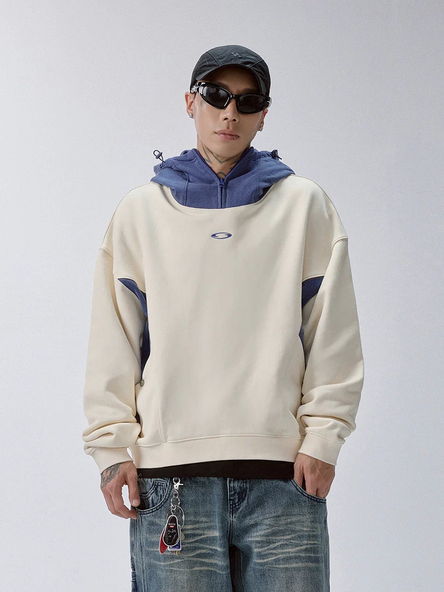 F2CE Color Block Hood with Zip Hoodie