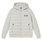 MEDM Patchwork Raglan Sleeve Lightweight Hooded Down Jacket