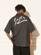 EMPTY REFERENCE Rottweiler Dog Print Short Sleeve Shirt