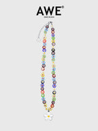 AWE Sunflower Daisy Large Beaded Necklace