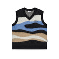 EMPTY REFERENCE Mohair Ripple Wool V-Neck Knit Vest