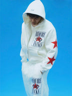 EVETS No Rules Star Graphic Zip Up Hoodie