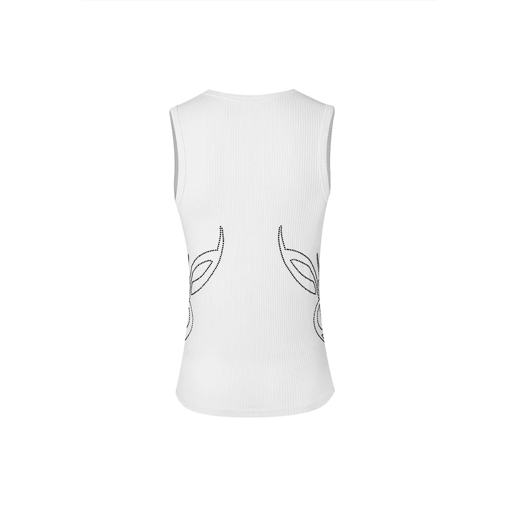 KARMANISTIC Rhinestone Embellished Tank Top