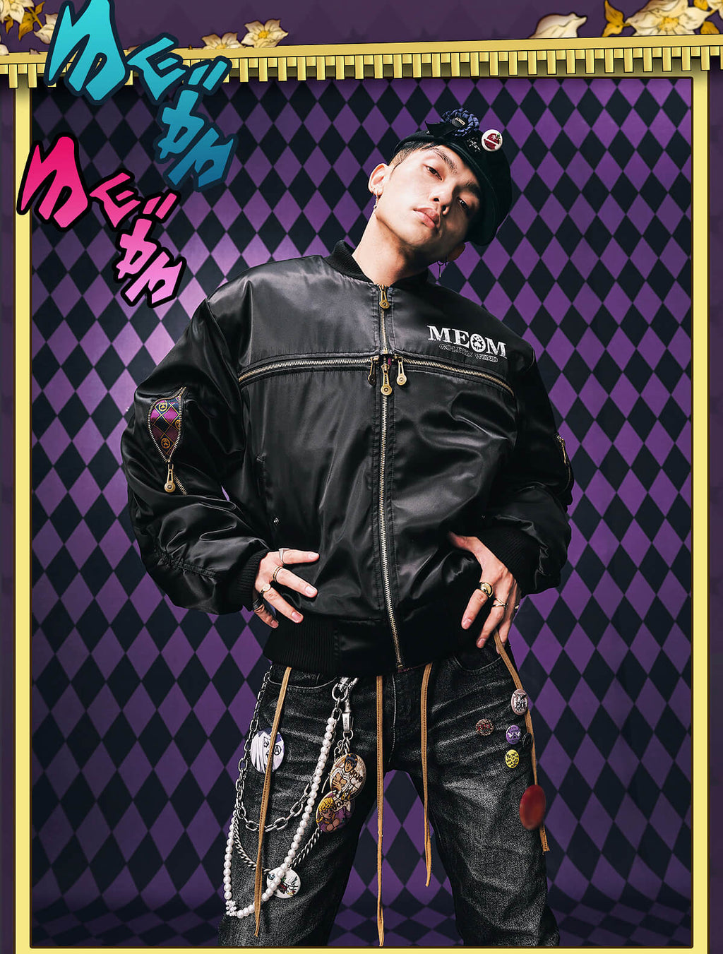 MEDM × JOJO Multi Zip Bomber Jacket