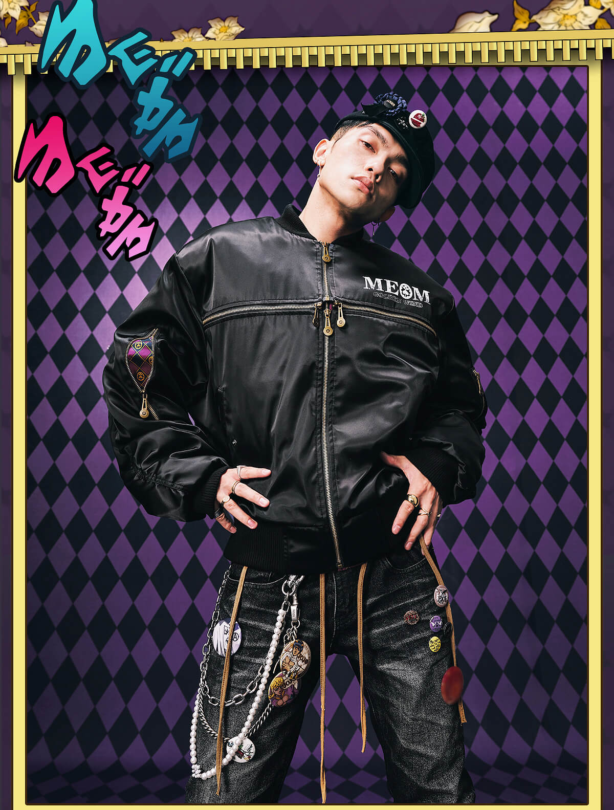 MEDM × JOJO Multi Zip Bomber Jacket