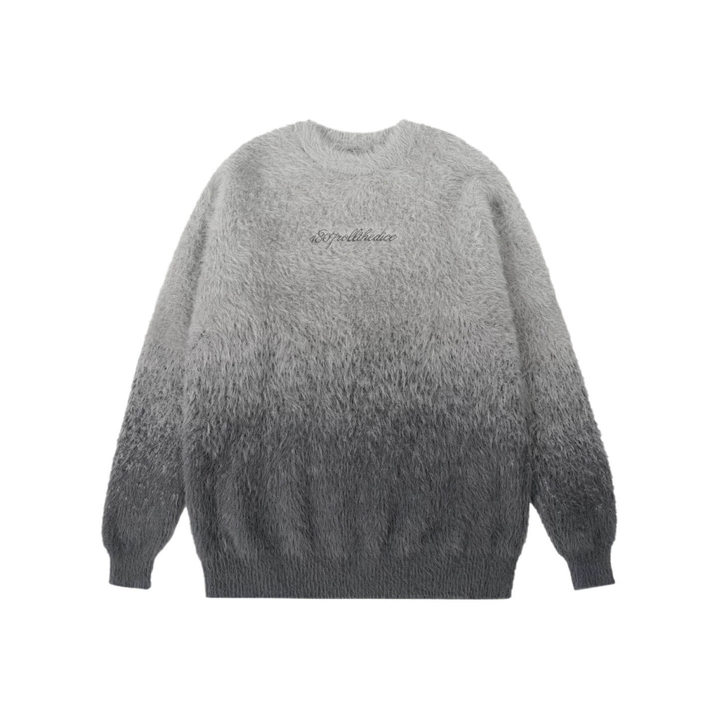 1807 Gradient Faux Mink Fur Knit Sweater