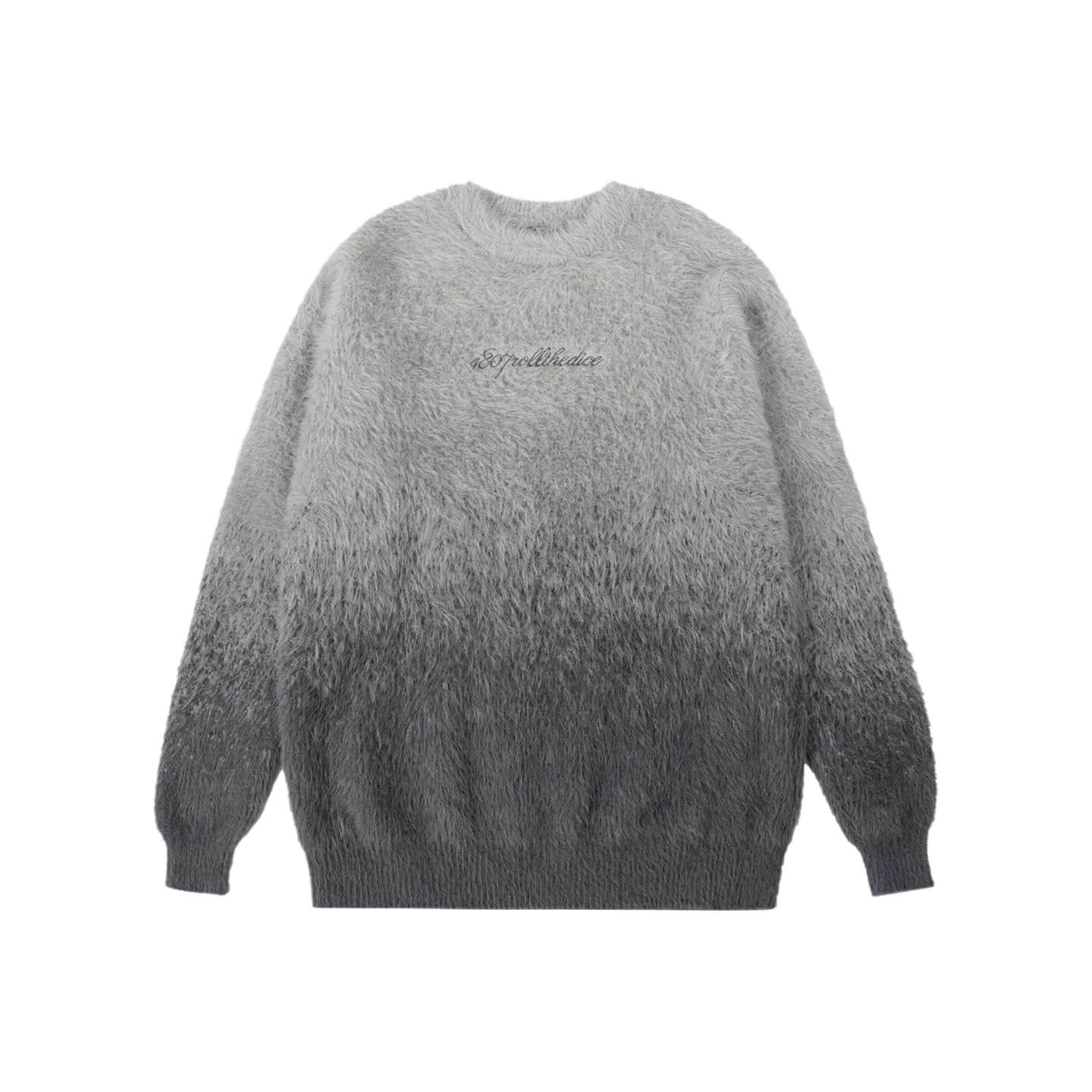 1807 Gradient Faux Mink Fur Knit Sweater