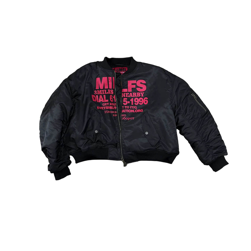EVETS Black MA-1 Bomber Jacket